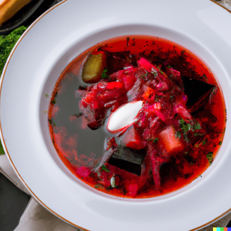 Ai produced image of Borsch.