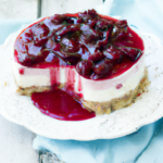 Ai Generated image of Cherry Cheesecake.